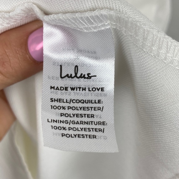 Lulus Dance After Dark White Satin Striped
Skater mini Dress Large - Picture 9 of 10